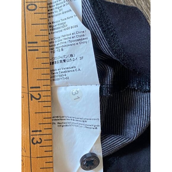 HUGO BOSS POLO SHIRT LONG SLEEVE MENS XL COTTON REGULAR FIT MERCERISED STRIPED - Picture 8 of 8